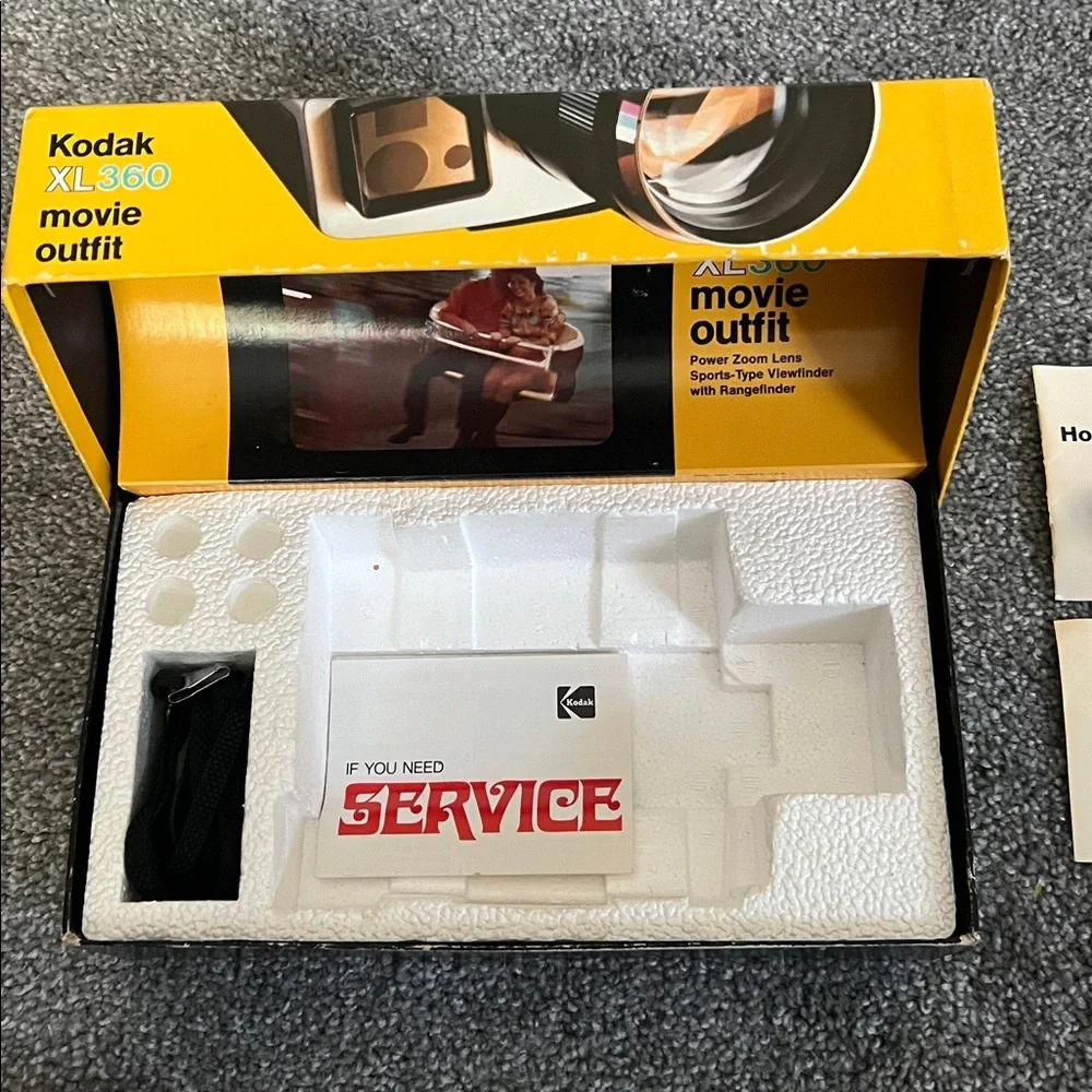 Kodak XL360 Movie Camera - Black and Silver